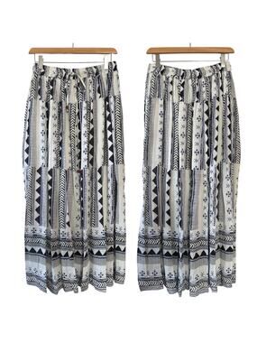 Gypsie Blu Midi Skirt High Waist Swing A-Line Casual Long Flowy Women’s Large